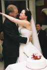 [cutting the cake]